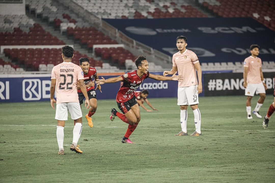 Laga Pembuka Liga 1 2021: M. Rahmat Bawa Bali United Menang Atas Persik Kediri