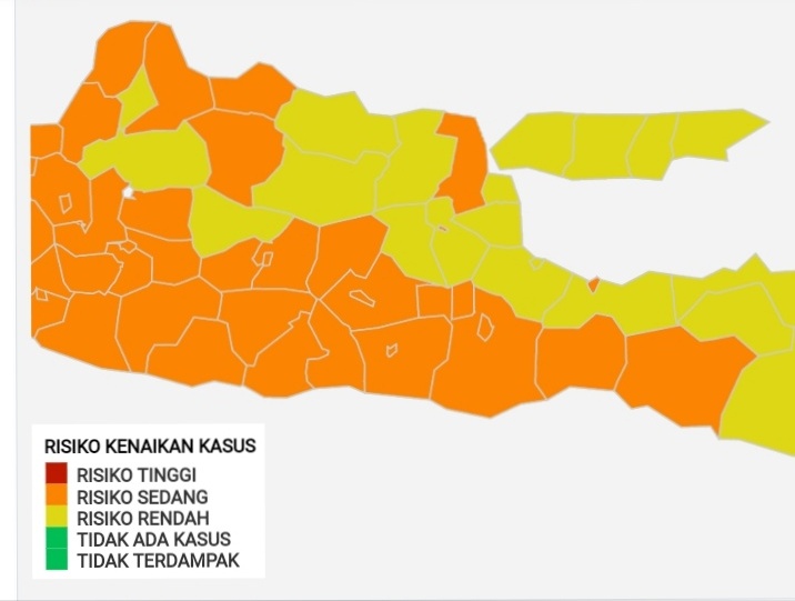 Jawa Timur Bebas Zona Merah Covid-19