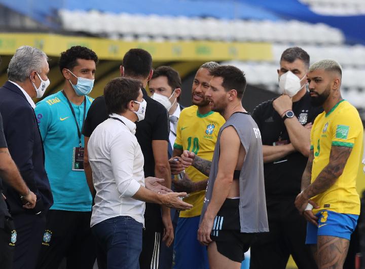 Laga Brazil vs Argentina Dibubarkan, Empat Pemain Argentina Diciduk Otoritas Kesehatan Brazil