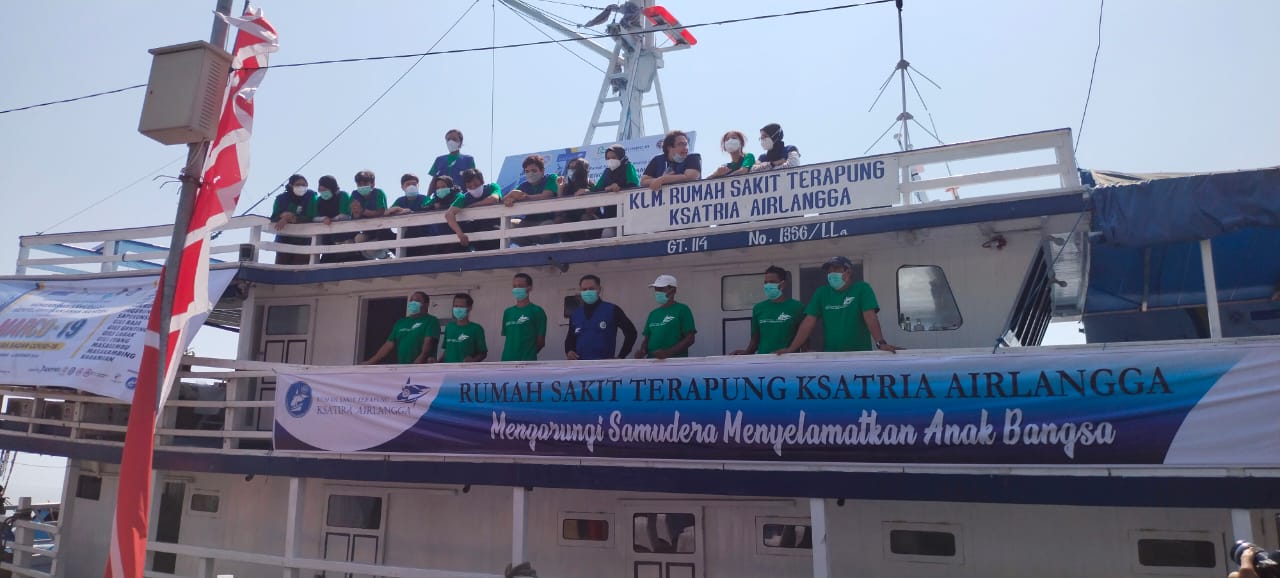 Rumah Sakit Terapung Ksatria Airlangga Lepas Misi Madura Sadar Covid-19