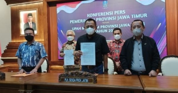 Pemprov Sahkan UMP Tahun 2022 Jawa Timur, Naik Rp 22.790 Jadi Rp 1.891.567