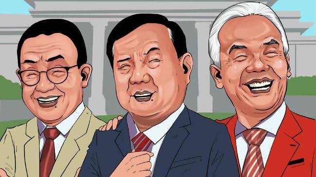 Prabowo, Ganjar dan Anies Saling Salip Menyalip, Siapa Lebih Unggul?