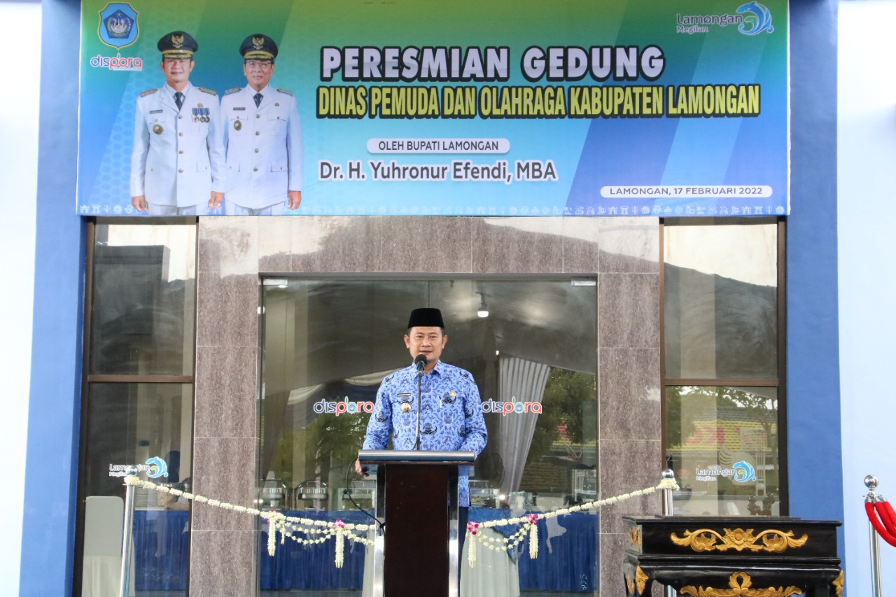 Kantor Baru Dispora Diharapkan Sebagai Pemantik Gairah Olahraga Lamongan