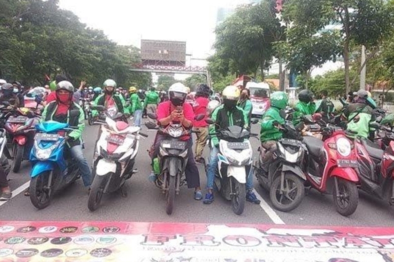 Diperkirakan Macet, Hindari Titik-titik Demo Ribuan Ojol Jatim Berikut