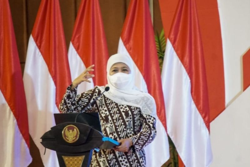 Khofifah Minta Masyarakat Segera Vaksin Booster Sebelum Mudik Lebaran 2022