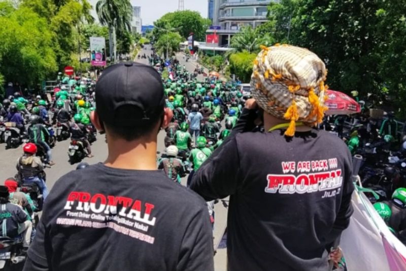 Massa Aksi Demo Ojol Jatim Ancam Berkemah di Kantor BPTD! Jika Tak Ada Iktikad Baik