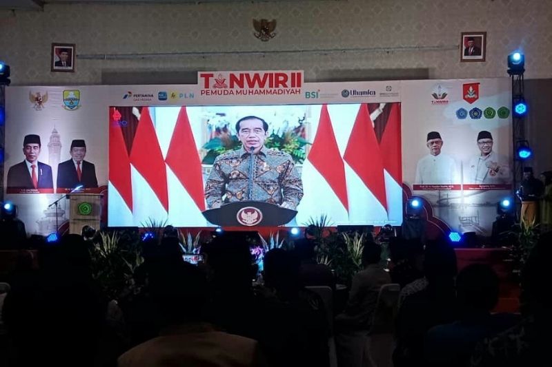 Presiden Joko Widodo Resmi Buka Secara Daring Tanwir II Pemuda Muhammadiyah di Jambi