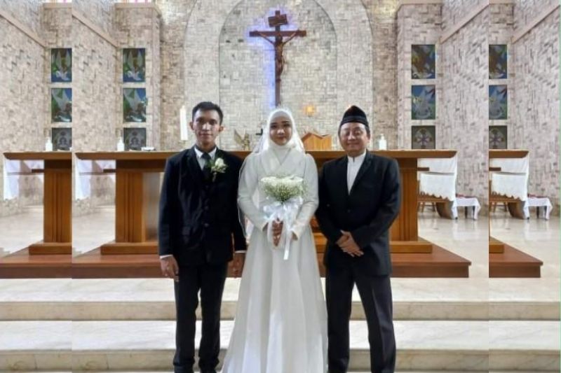 Viral Pernikahan Beda Agama, Wamenag: Tidak Tercatat di KUA