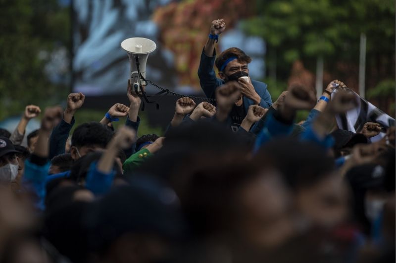 Catatan Demo 11 April, DPN Pergerakan Indonesia: Tolak Perpanjangan Jabatan Presiden dan Kecam Pengeroyokan Ade Armando