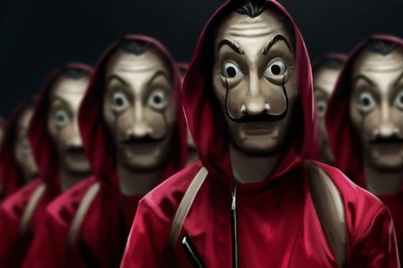 Pria di Jakarta Tiru Aksi Perampokan Film "Money Heist" 