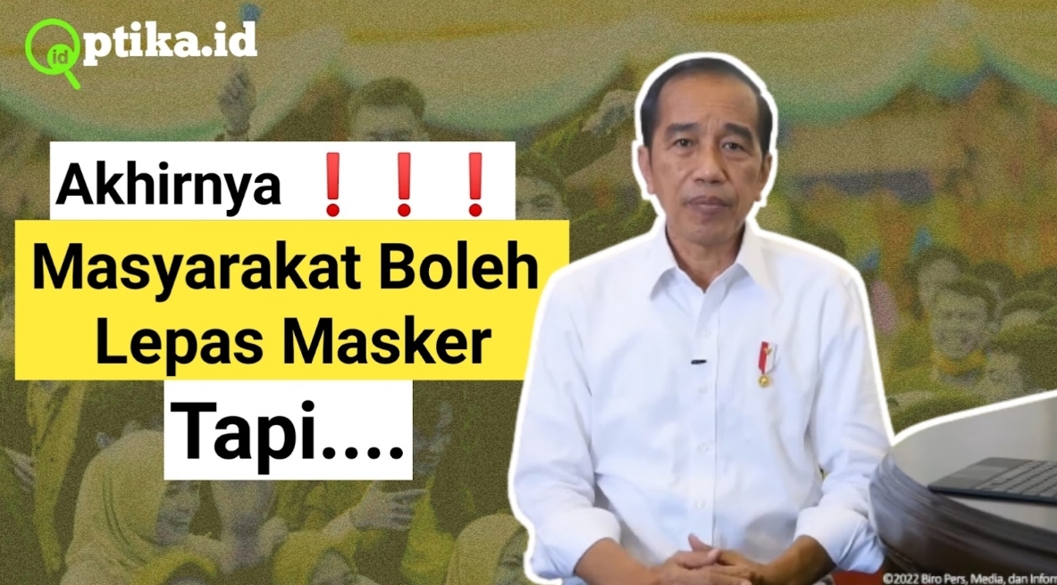 Kabar Baik!  Masyarakat Indonesia Boleh Lepas Masker di Luar Ruangan, Tapi...