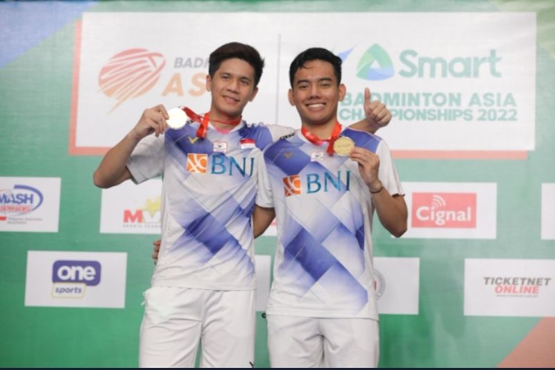Pramudya/Yeremia Raih Juara Badminton Asia Championship 2022