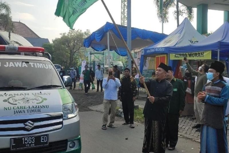 PWNU Jatim Berangkatkan 10 Armada Bus Mudik Bareng Gratis, 400 Pemudik Antusias