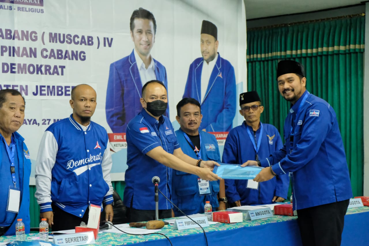 Try Sandi Secara Aklamasi Maju Sebagai Calon Tunggal Ketua DPC Demokrat Jember!