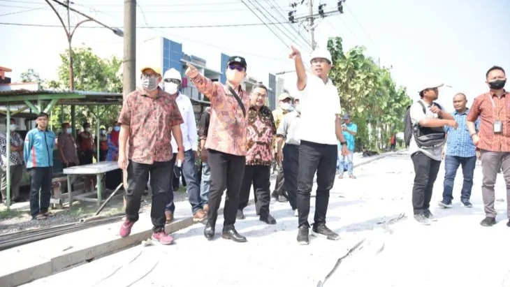 Betonisasi Jalan Jatikalang Sidoarjo Ditarget Rampung Juli