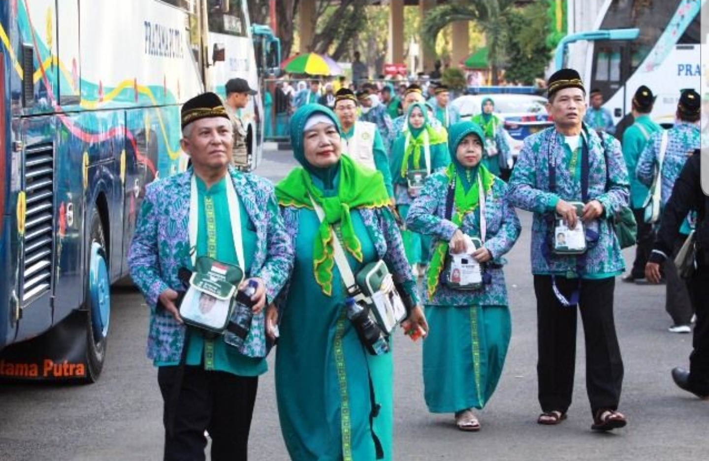 CJH Jatim Asal Tuban Tiba di Asrama Haji Surabaya, Siap Diberangkatkan 4 Juni 2022