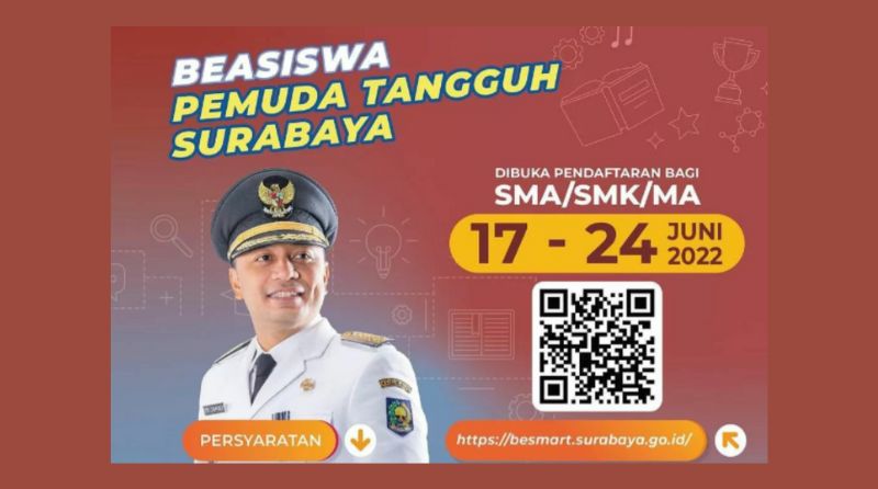 Pemkot Buka Pendaftaran Beasiswa Pemuda Tangguh Surabaya