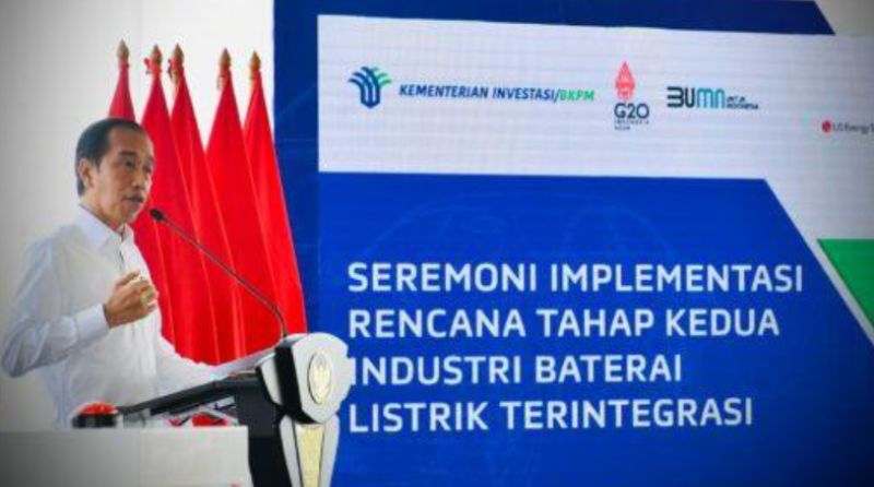 Presiden Resmikan Pembangunan Industri Baterai Listrik, Gelontorkan Dana Rp142 Triliun