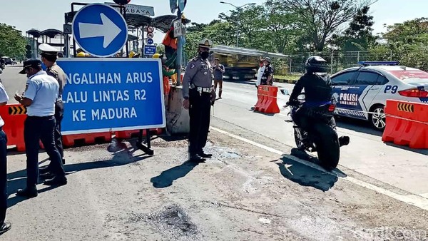 Polisi Siapkan Pengamanan Pada Jalur Sepeda Darurat Jembatan Suramadu