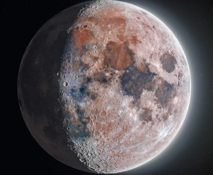 Dua Astrofotografer Tunjukkan Potret Bulan Secara Detail