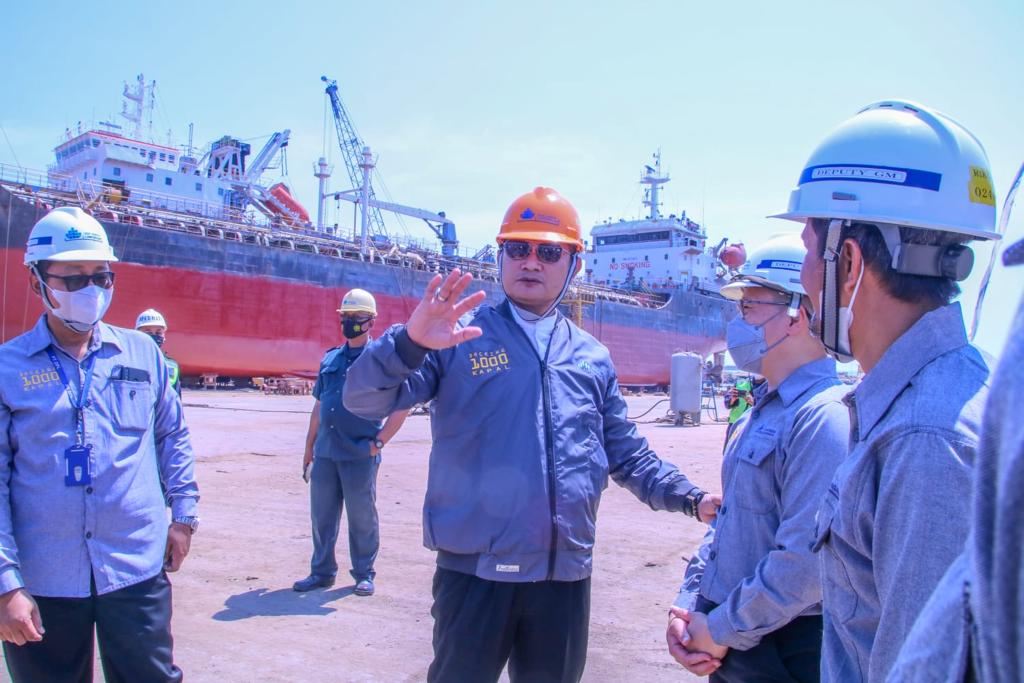Hadiri Docking Project Kapal, Pak Yes Dorong Pemuda Lamongan Miliki Kesempatan Belajar Las Kapal