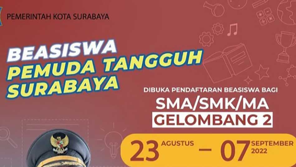 Pemkot Surabaya Buka Beasiswa SMA Gelombang Kedua, Buruan Daftar!