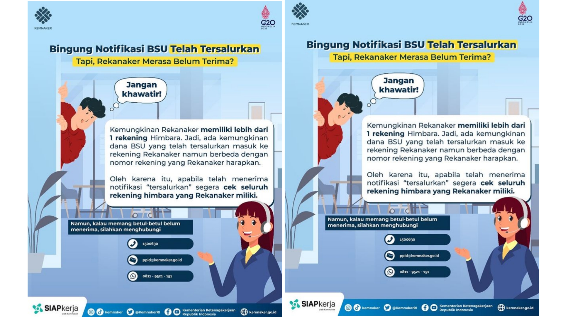 Bantuan Subsidi Gaji Status Tersalurkan Tapi Belum Masuk Rekening? Komplain ke WA Ini