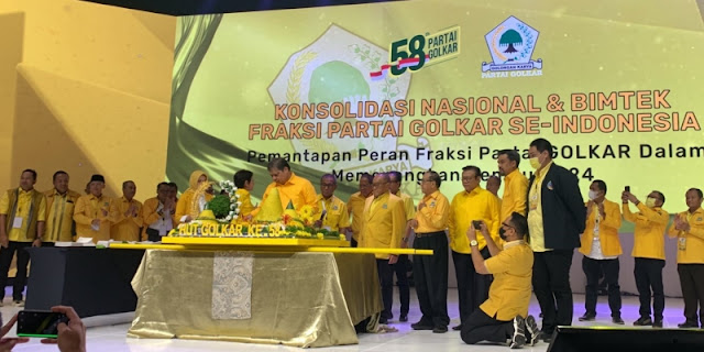 HUT ke-58 Golkar, Airlangga Targetkan 48 juta Suara di Pemilu 2024