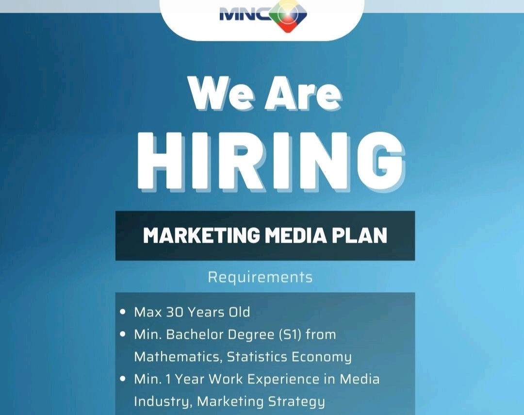MNC Media Buka Lowongan Marketing Media Plan, Yuk Kirim CV dan Portofolio Terbaikmu