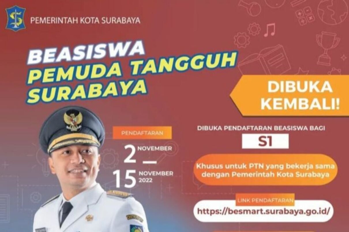 Mantap! Pemkot Surabaya Terus Beri Beasiswa Pendidikan Untuk Warganya