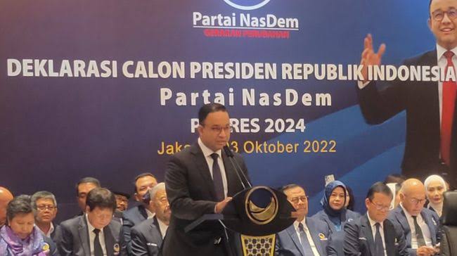 Nasdem Akan Keliling, Sosialisasikan Capres Anies Baswedan