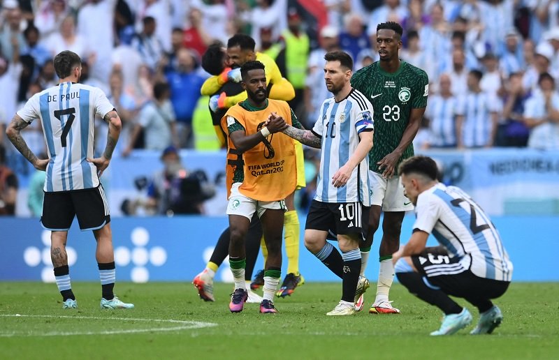 Piala Dunia 2022: Taklukkan Argentina 2-1, Arab Saudi Putus Rekor Tak Terkalahkan 36 Laga Tim Tango