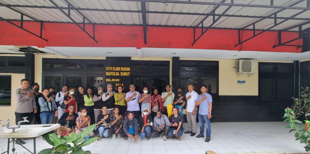 22 Mahasiswa Asal Papua Ikuti Program Vaksinasi Polda Sumut