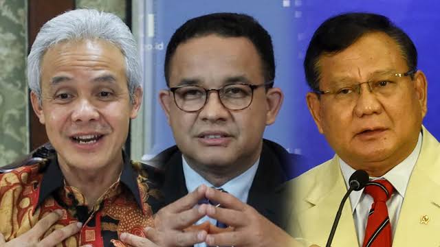 Indikator Politik: Anies Tren Naik, Prabowo dan Ganjar Tren Turun