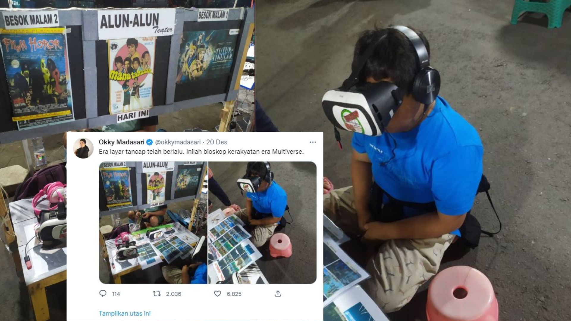 Kelazz! Bioskop Rakyat di Alun-Alun Magetan Gunakan VR Box