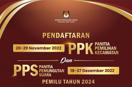 Pendaftaran PPS Pemilu 2024 Kota Blitar Dibuka Mulai Hari Ini