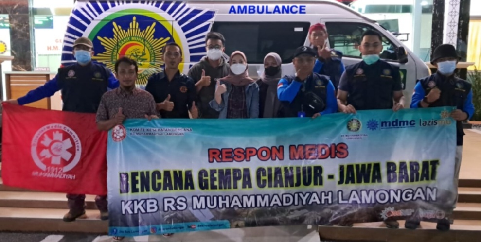 Tangani Masalah Kesehatan Korban Gempa Cianjur, FK UM Surabaya Terjunkan Dokter Muda