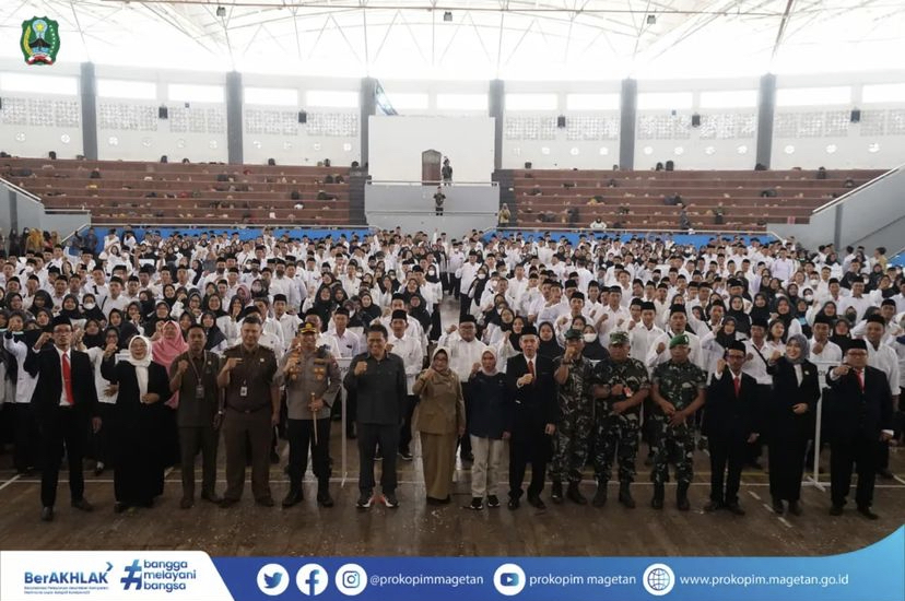 KPU Magetan Lantik 705 PPS, Terdiri dari Milenial Melek ITE