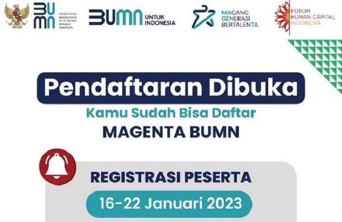 Magang Generasi Bertalenta BUMN 2023 Dibuka, Ini Syarat dan Ketentuannya!