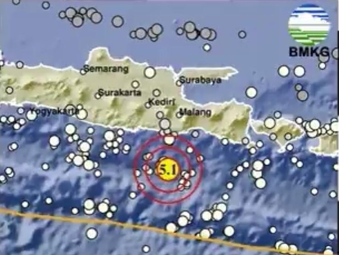 Malang Diguncang Gempa Bumi Bermagnitudo 5,1