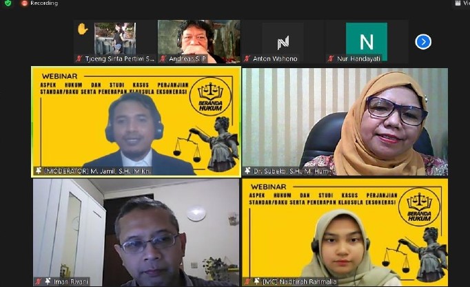 Sebagai Wujud Implementasi, FH Unitomo Gelar Webinar Bersama Beranda Hukum Indonesia