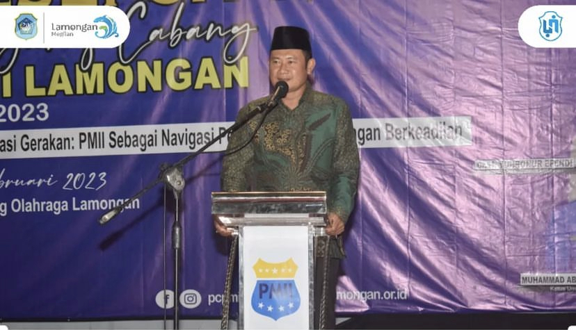 Harlah 1 Abad NU, Pak Yes Hadiri Pelantikan PC PMII Lamongan Masa Bakti 2022-2023