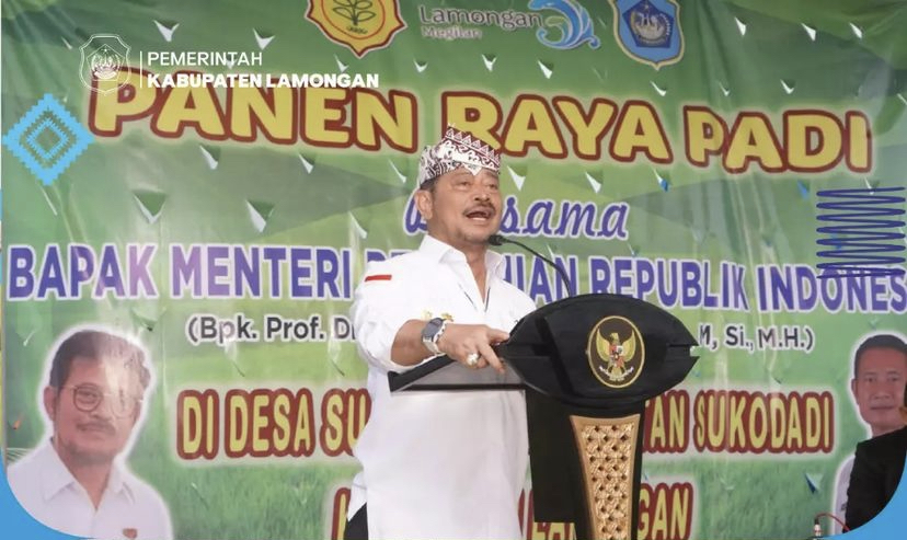 Menteri Pertanian Tegaskan Lamongan Masih Jadi Juara di Bidang Pertanian