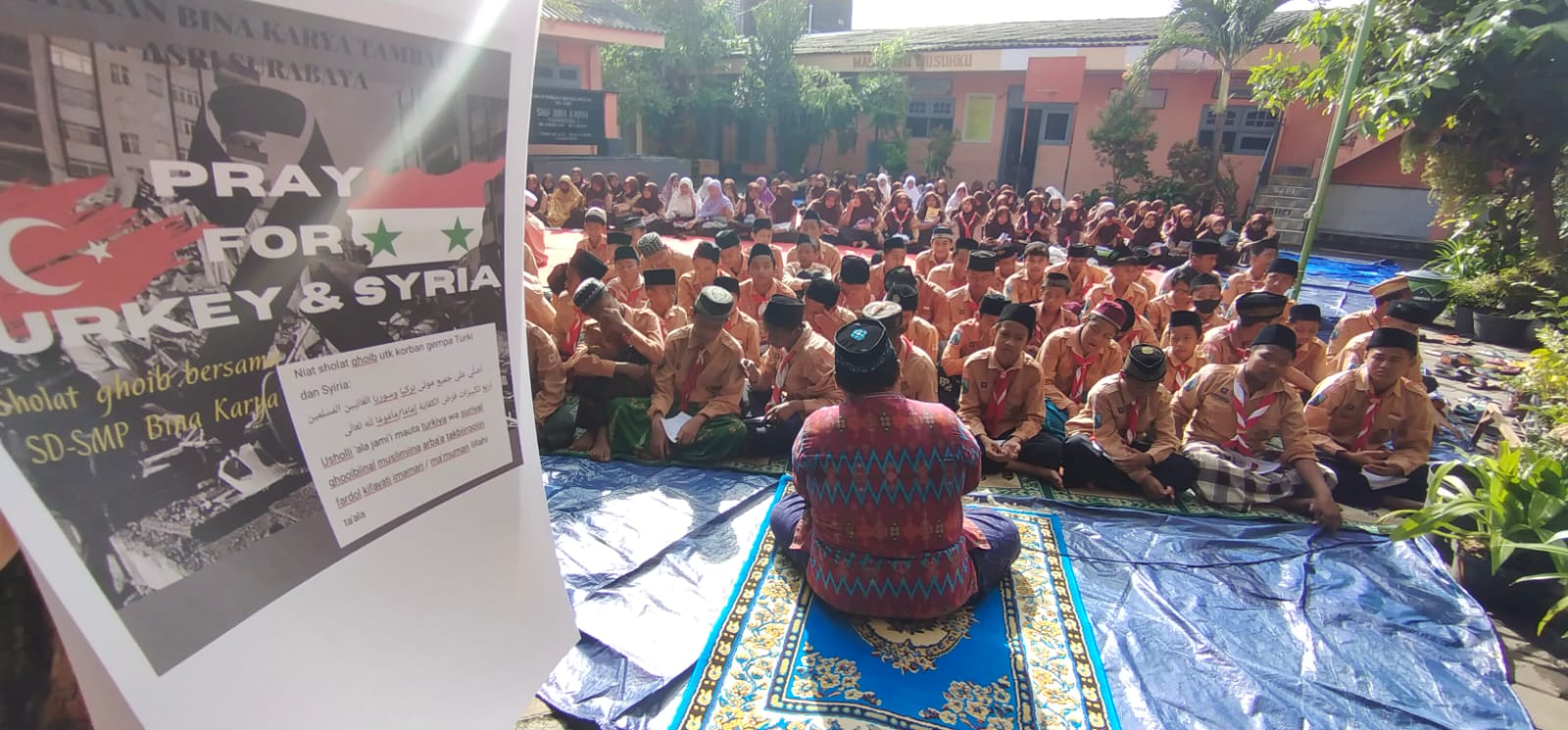 Peduli dan Berempati, SD-SMP Bina Karya Surabaya Gelar Penggalangan Donasi Korban Gempa Turki