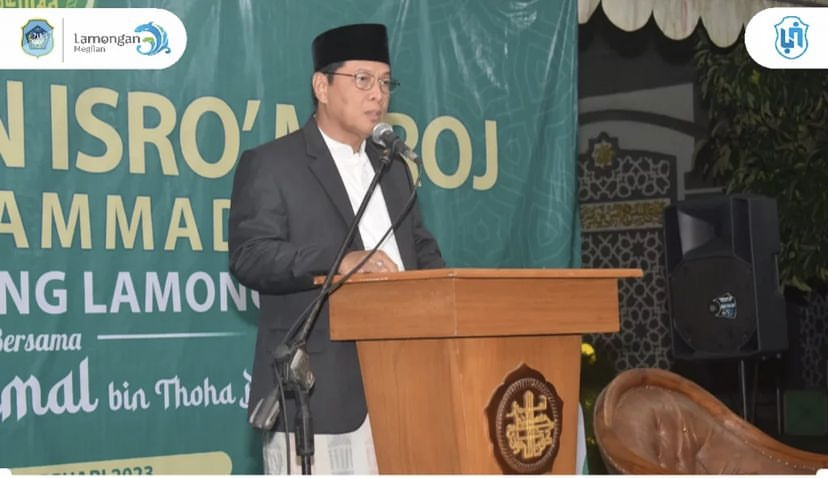 Wakil Bupati Lamongan Hadiri Pengajian Peringatan Isra Mi'raj