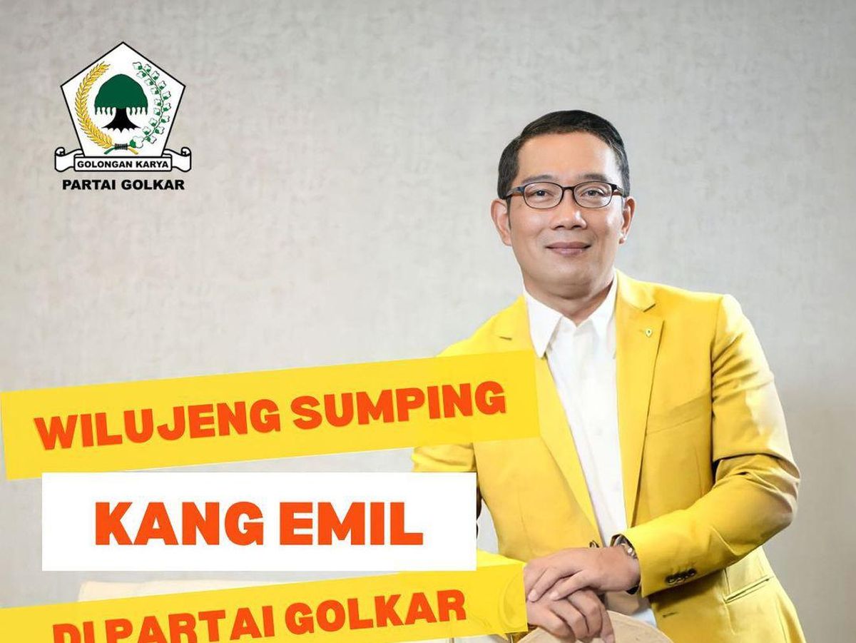 Bakal Maju di Pilgub DKI Jakarta 2024, Ridwan Kamil Mengaku Patuh Golkar