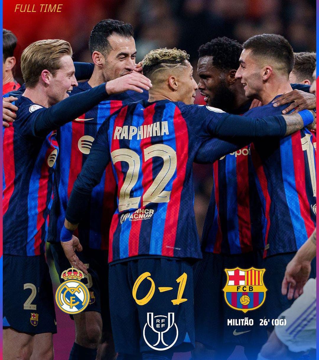 El Classico: Barcelona Bungkam Real Madrid 1-0 di Bernabeu