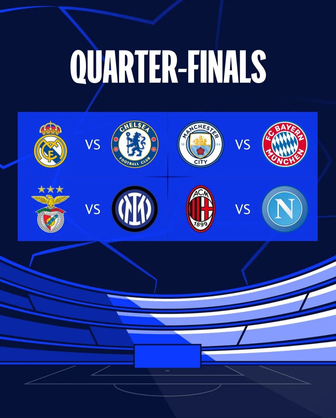 Hasil Drawing Perempat Final Liga Champions 2022/2023