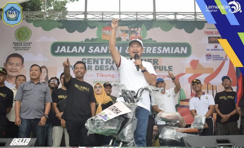 Pak Yes Resmikan Pasar Bakalanpule Lamongan, Geliatkan Perekonomian Masyarakat Desa