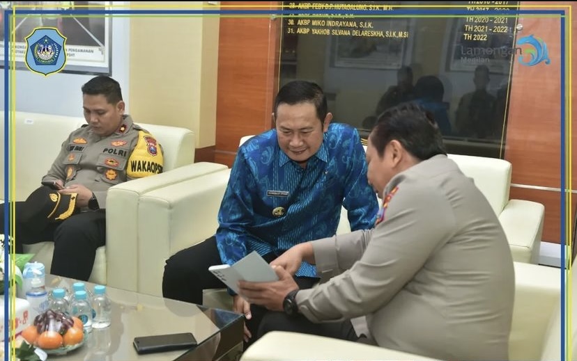 Pak Yes Sambut Kunjungan Kerja Kapolda Jatim Irjen Toni Harmanto di Polres Lamongan